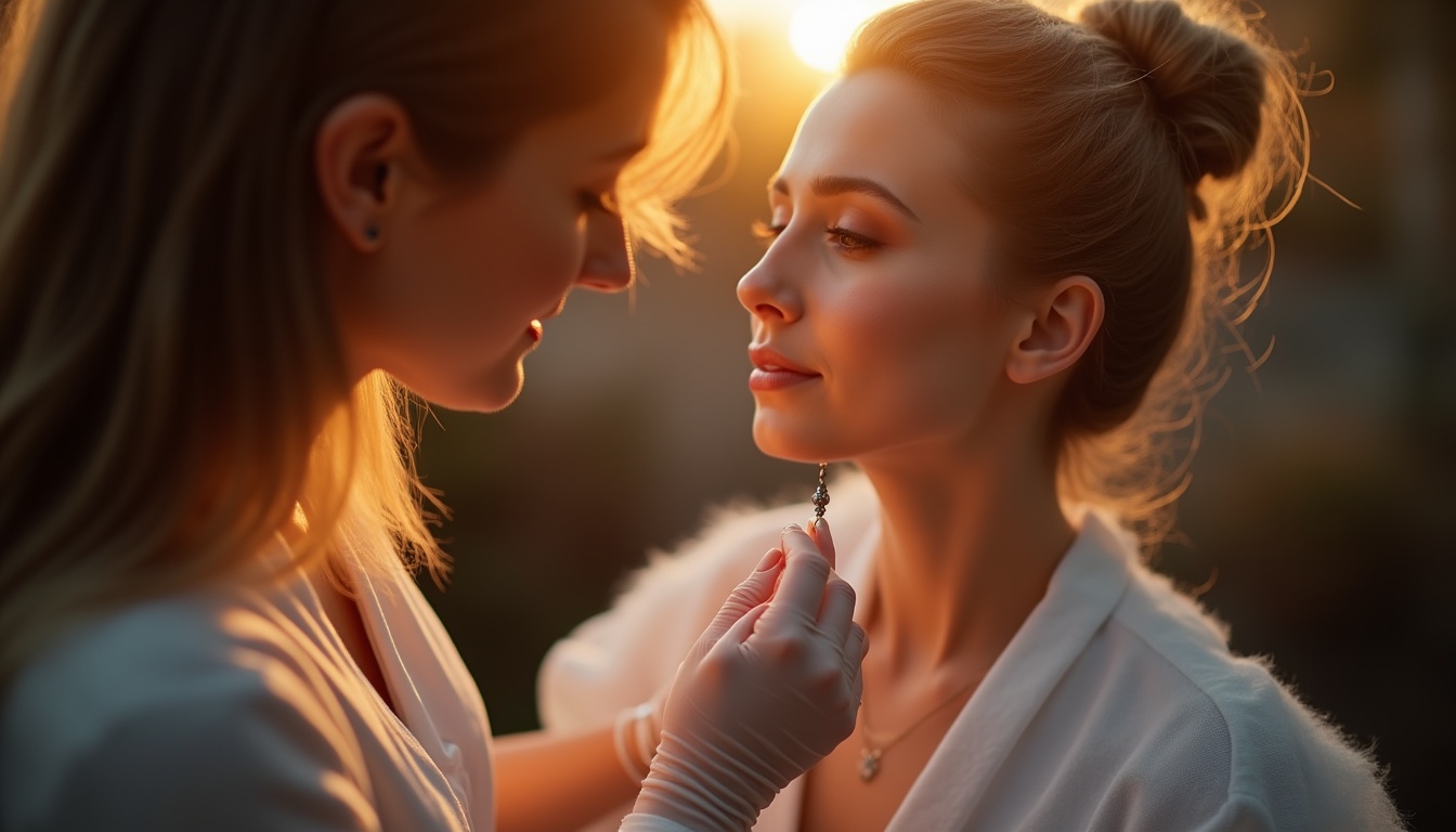 Portret stilizat al Alinei Delcaru, ilustrând inovație și frumusețe în 2026