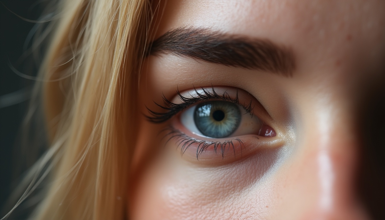 Ilustrație cu sprâncene tatuate fir cu fir perfect conturate și naturale.