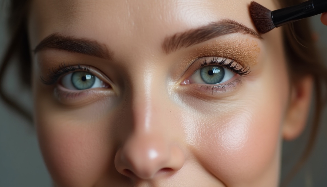 Femeie zâmbitoare cu sprancene pudrate perfect conturate și definite